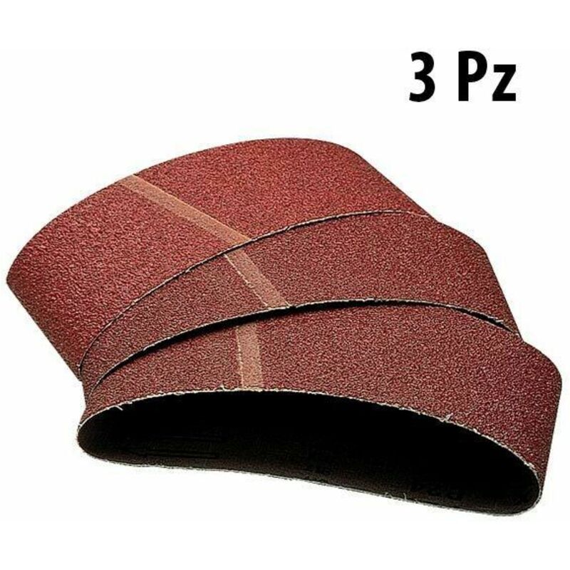 Nastri Tela Abrasivi per Levigatrice a Nastro 65 x 410 Grana 60 80 120 Wolfcraft Grana: 80