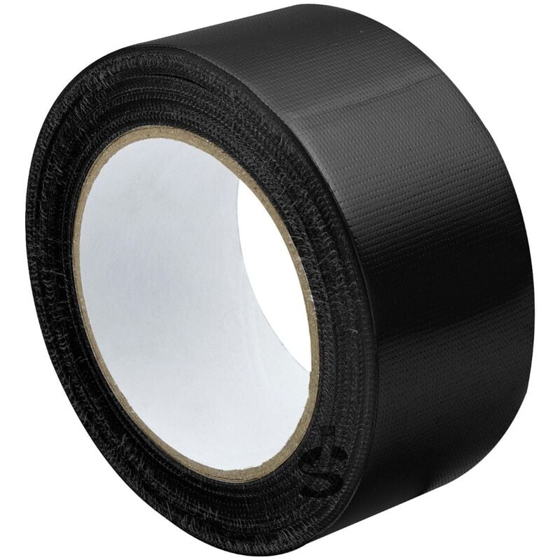 Nastro Telato Americano per riparazioni generiche 50mm x 25mt, impermeabile e isolante, per teli, tubi, auto e moto, fai da te NERO STI