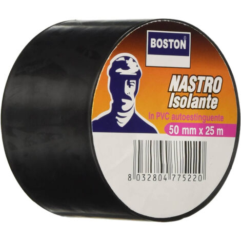 NASTRI ISOLANTI BOSTON NERO  CM.5,0X25MT