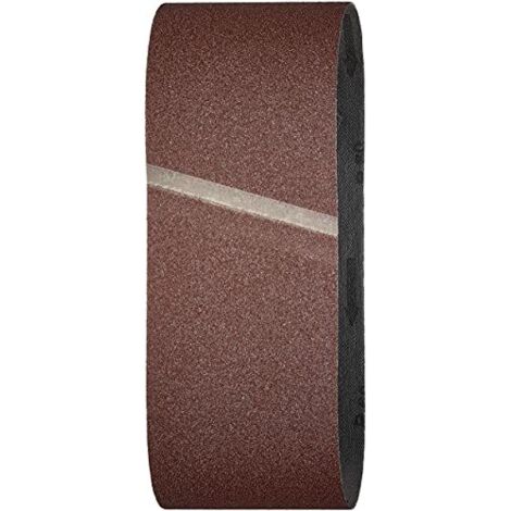 Nastri Tela Abrasivi per Levigatrice a Nastro 65 x 410 Grana 60 80 120 Wolfcraft - Grana: 60