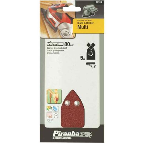 Nastri Triangolari Grana 80 per levigatrici multiuso Black and decker X31442XJ