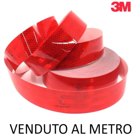 NASTRO 3M CATARINFRANGENTE ROSSO ADESIVO LARGO 55 MM VENDUTO AL METRO