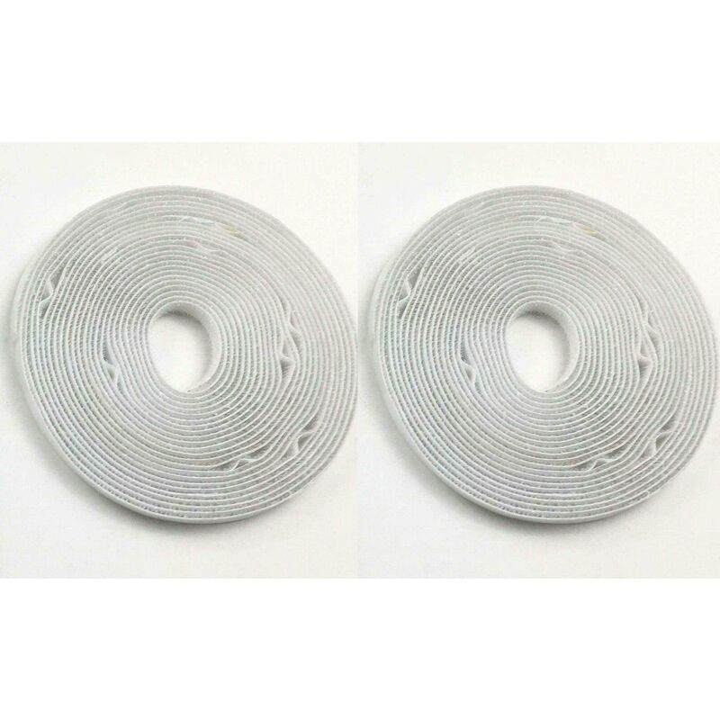 Image of Velcro adesivo bianco maschio abbigliamento zanzariere nastro 6,6 mt -- pz 2