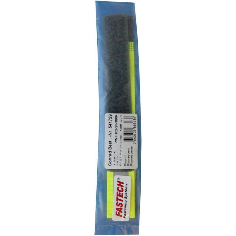 FASTECH® F102-25-380R Nastro a strappo con rifrangente, da cucire Lato morbido e lato rigido (L x L) 380 mm x 25 mm Gia