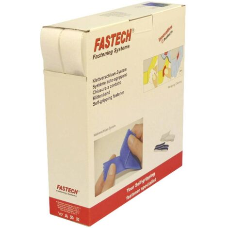Nastro a strappo da incollare Lato morbido e lato rigido (L x L) 25000 mm x 30 mm Bianco Fastech B30-SKL000025 25 m