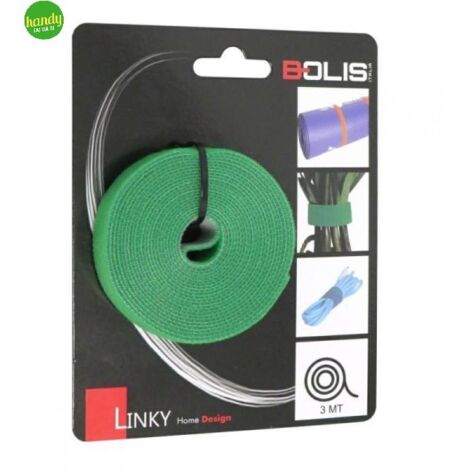 Nastro a Strappo Linky Bolis Italia 300cm Verde