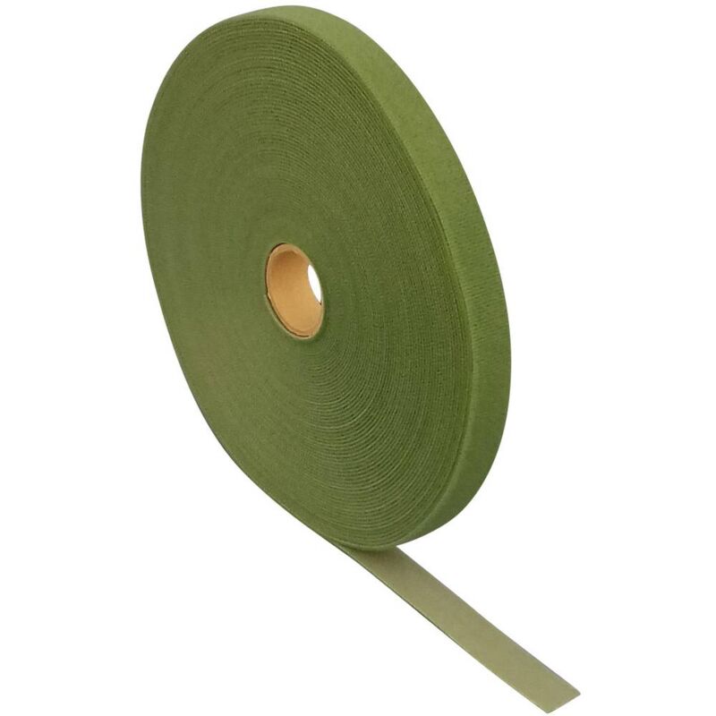 Image of T0602003351125 Nastro a strappo per raggruppare Lato morbido e lato rigido (l x l) 25000 mm x 20 mm Verde 25 m - Fastech