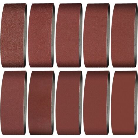 Nastro abrasivo 100X915 mm - Grane 240/60/80/120/150/240/400 Nastro abrasivo per levigare, lucidare e spolverare, ideale per legno (12 pezzi)