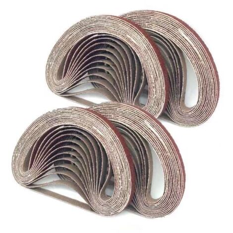 Nastro abrasivo 15 x 452 mm, Nastri abrasivi misti (60) per levigatrici a nastro（20 pezzi）