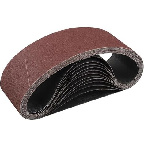 Nastro abrasivo 75x 533 mm, 12 pezzi, set di nastri abrasivi grana 100