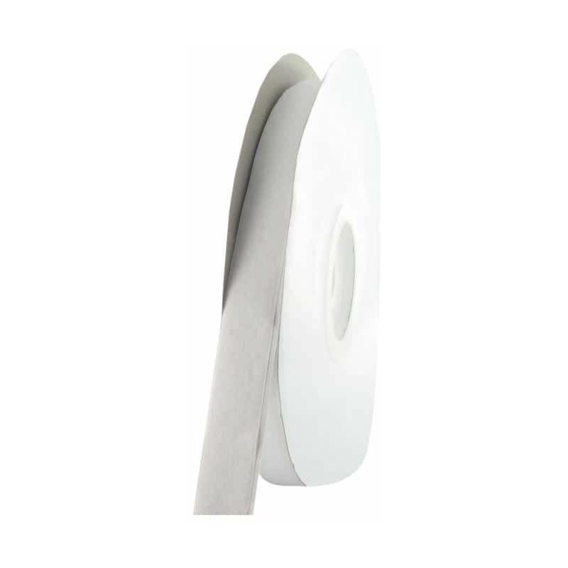 Image of Nastro adesivo a strappo con velcro 25mm x 1m - bianco