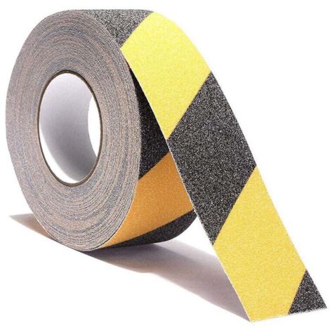 Nastro adesivo antiscivolo da 5 cm x 10 m, nastro di sicurezza antiscivolo, forte trazione abrasiva e presa forte, nastro antiscivolo per scale, gradini per interni ed esterni