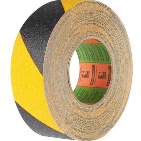 Nastro adesivo antiscivolo Giallo / Nero 50mm