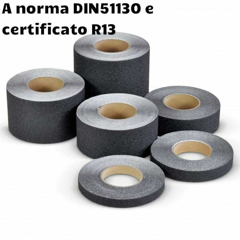 Image of Stickerslab - Nastro adesivo antiscivolo nero per interni ed esterni Larghezza - 50mm x 6MT