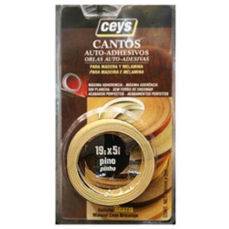 Nastro adesivo CEYS Bordo 5 Metri x 19 mm Pino Bianco 850302