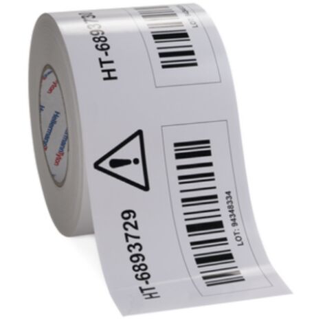 Nastro adesivo con etichette hellermann tyton da 1m bianco lucido - 596-12171/1mt