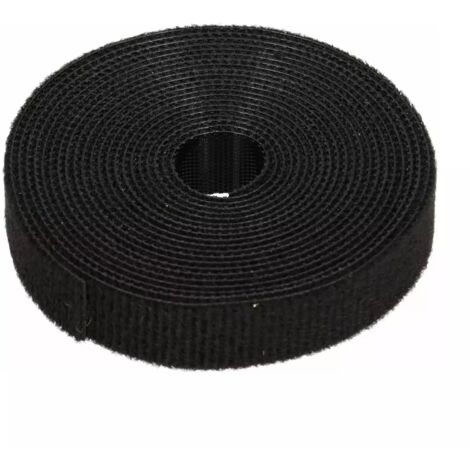 NASTRO ADESIVO CON VELCRO 3M NERO.