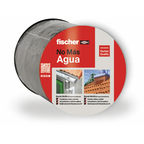 Nastro adesivo Fischer Butilo grigio 10 cm 10 m
