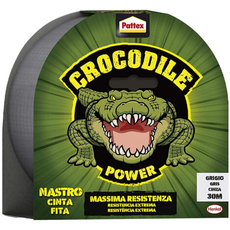 Nastro Adesivo Grigio Pattex Telato Americano Crocodile Extra Forte 30m