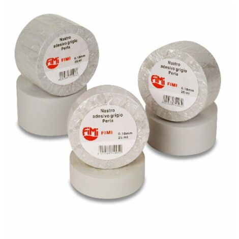 Nastro Adesivo Grigio Perla cm3,8 x 25mt, nastro isolante in PVC autoestinguente 34006