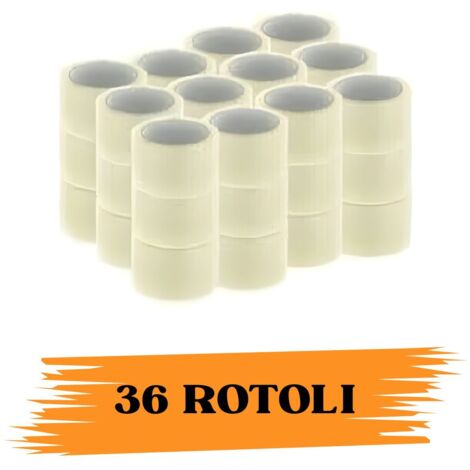 Nastro Reggiatura Trasparente Per Imballaggio 2.8 Mil – 144 Rotoli 1/2 X 60 Iarde - Foto 3