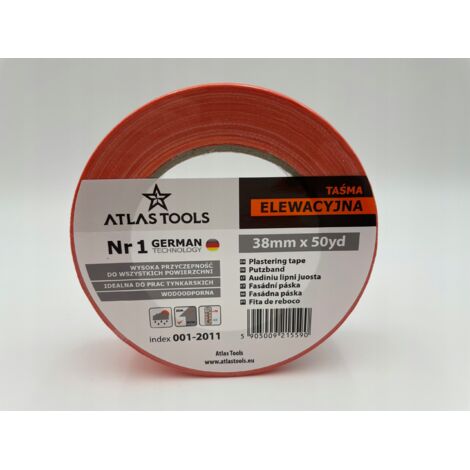Nastro adesivo impermeabile morbido ed economico Atlas Tools 38 mm/50 iarde