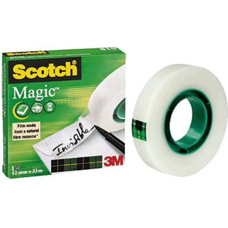 Liderpapel - Scotch nastro magico invisibile 12mmx 33m scatola singola