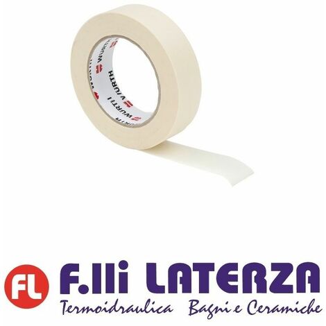 Nastro carta per mascheratura 3M 201E ex 2321 18 mm x 50 m x 0,135 mm  resistenza fino a 80º C