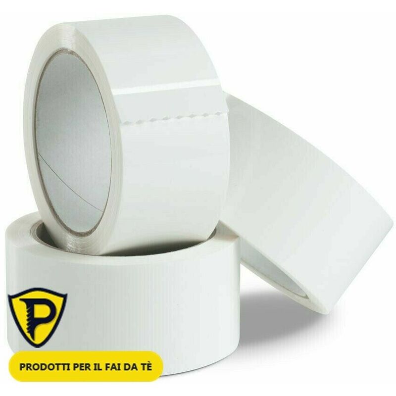 Image of BGF - Nastro adesivo per imballaggio scotch pacchi 12 pz color bianco