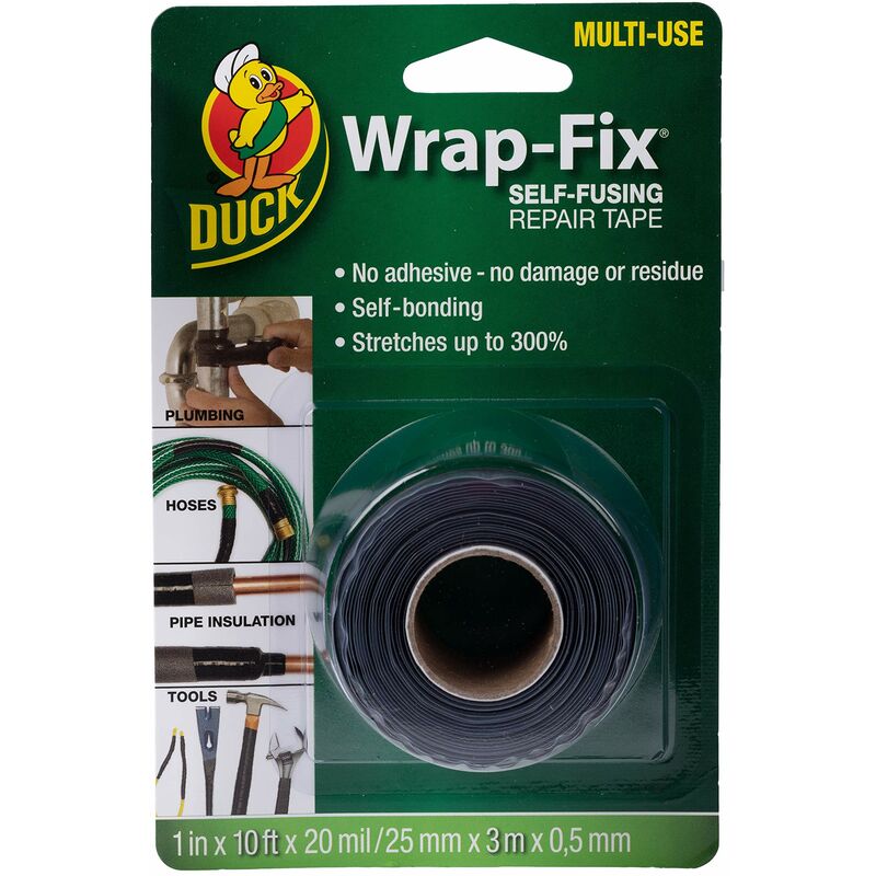 Image of Tape Wrap-Fix - Nastro di riparazione auto-fusibile, autoamalgamante, auto-incollante per impianti idraulici, nastro di riparazione per tubi che
