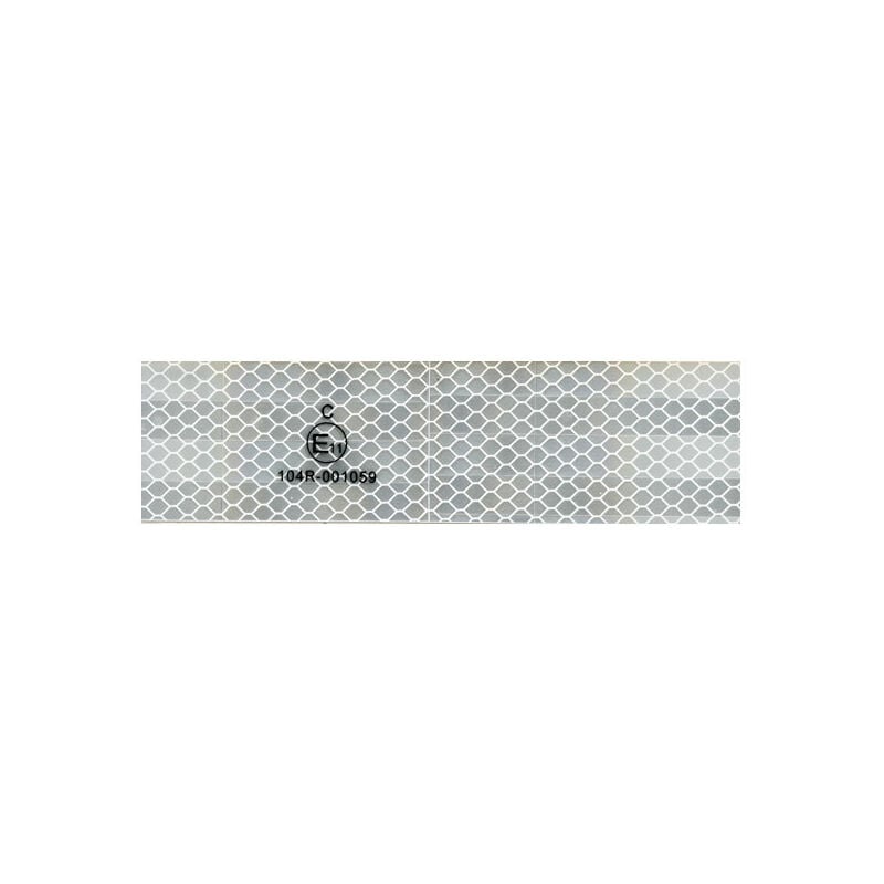 Nastro adesivo riflettente per autoveicoli omologato 25 m x 50 mm bianco - CRB2550H