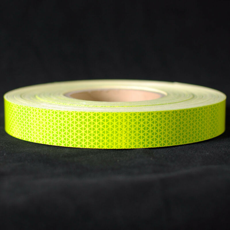 Image of Stickerslab - Nastro adesivo rifrangente giallo fluorescente ad alta intensità Larghezza - 25mm, Lunghezza - 1 metro