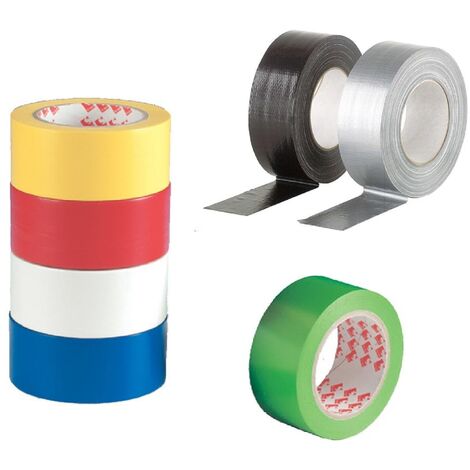Nastro adesivo telato americano impermeabile giallo verde rosso blu nero marrone BIANCO