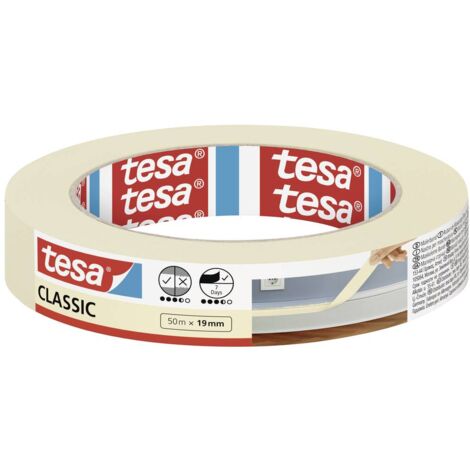 Nastro adesivo tesa Classic bianco 19 mm 50 m