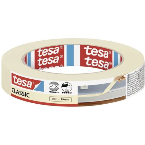 Nastro adesivo tesa Classic bianco 19 mm 50 m