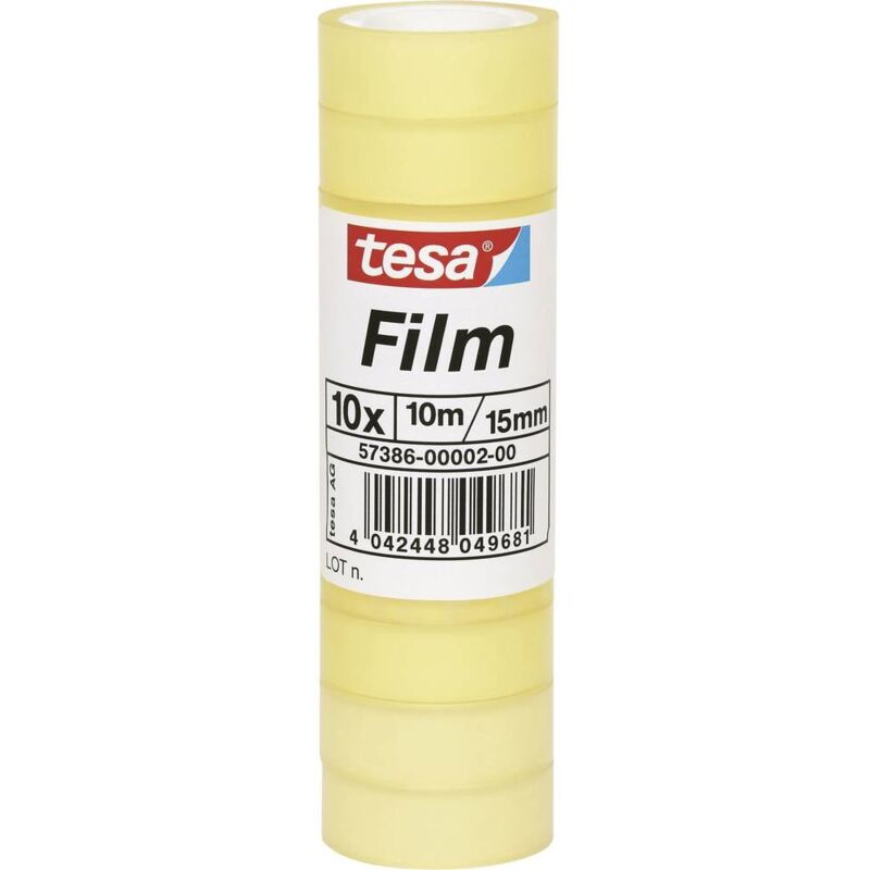 Image of tesa 57386-00002-04 Nastro adesivo tesafilm Standard Trasparente (L x L) 10 m x 15 mm 10 pz.