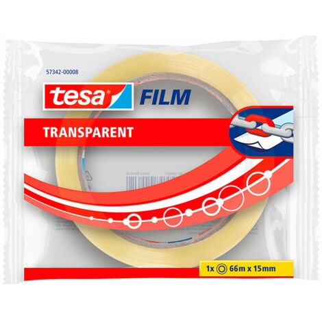 Nastro adesivo trasparente 15 mm x 66 m