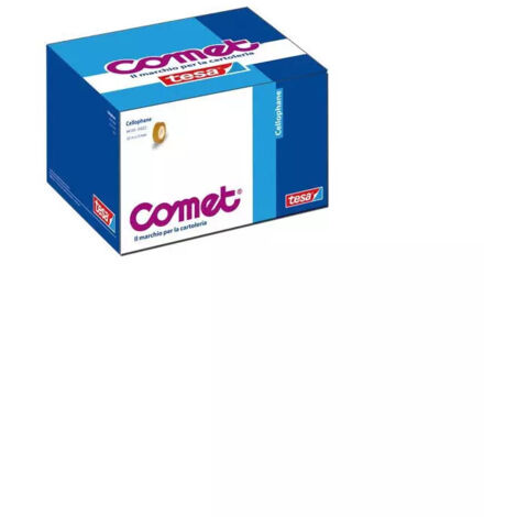 Nastro Adesivo Trasparente Comet CF30 15mm x 33m, Confezione da 30 Pezzi