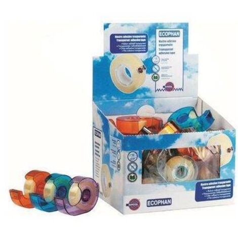 Nastro adesivo trasparente in chiocciola dispense cm 1,9 x 25 mtr