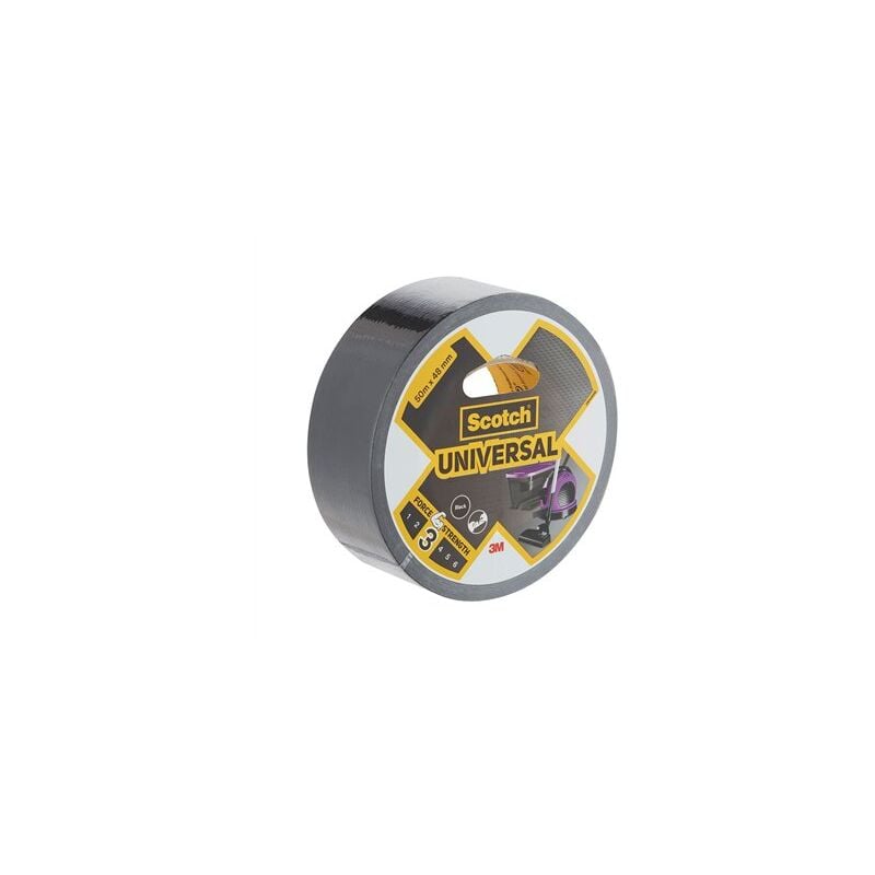 3M - Nastro adesivo universale 3,50 m x 48 mm, nero