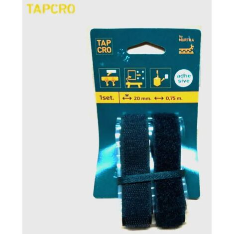 Nastro Adesivo Velcrato 20x750 mm Nero