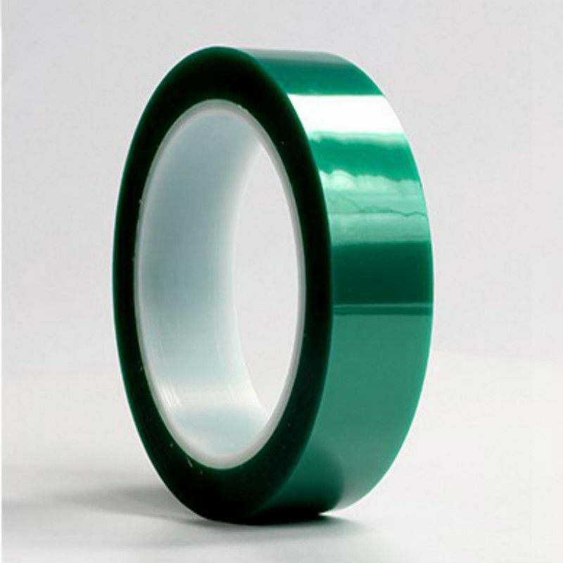 Image of Stickerslab - Nastro adesivo verde siliconico mascheratura in poliestere per alte temperature 66mt - 60my Misura - 25mm x 66 mt