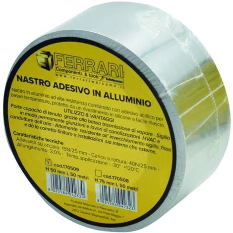 Nastro allum.adesivo h 50mm-50m
