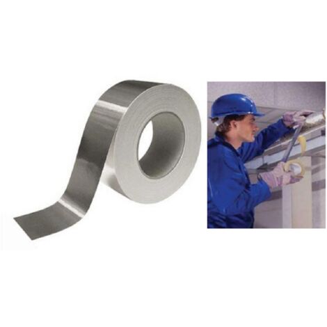 Nastro Alluminio Adesivo Alte Temperature E Basse Mm 50 Tubi Stufe E Caldaie