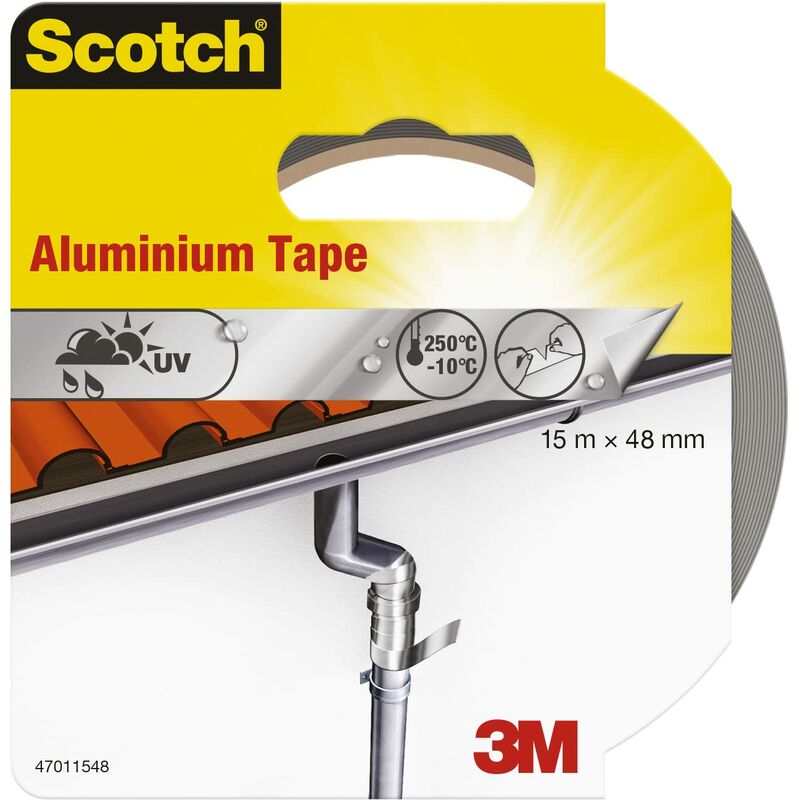 Image of Scotchblue - Scotch 47011548 Nastro Adesivo in Alluminio per Riparazioni di Oggetti in Metallo, Alluminio