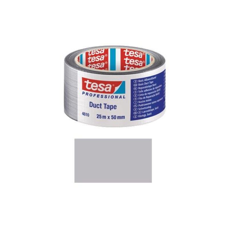 Image of Nastro alta resistenza duct tape 4610 Tesa grigio mm 50 ml 25 (6 pezzi) Tesa