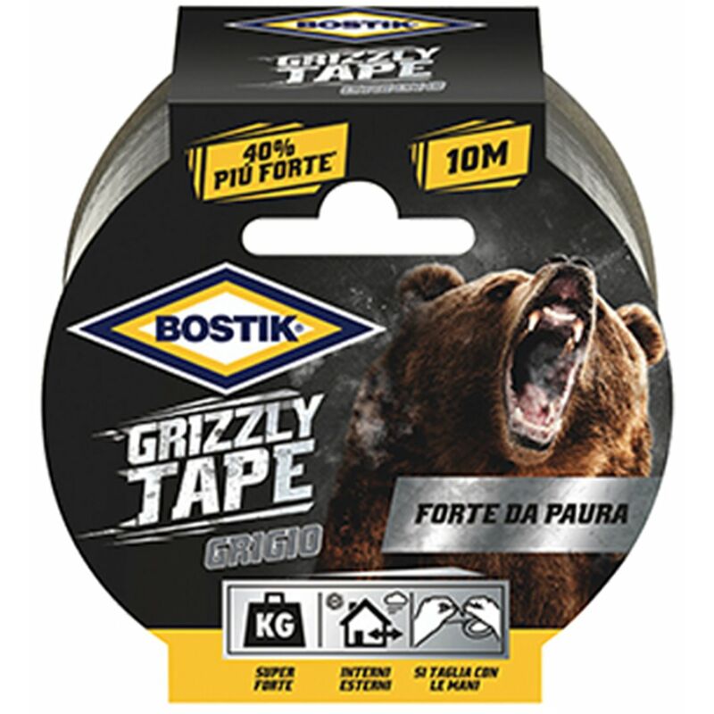 Image of Bostik - nastro alta resistenza grizzly grigio mm 50 ml 10 8710439256887 edilizia