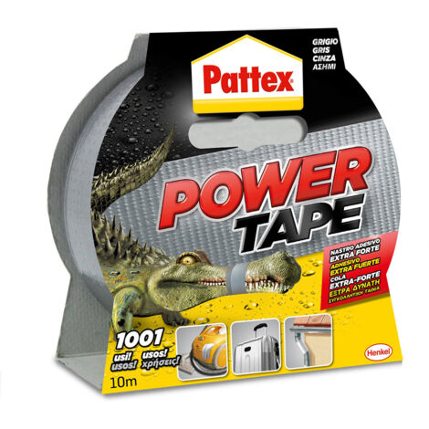 Nastro alta resistenza Pattex power tape grigio 10m