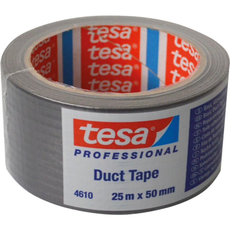 Image of Tesa - nastro americano impermeabile basic duct tape grigio H50MM 25MT