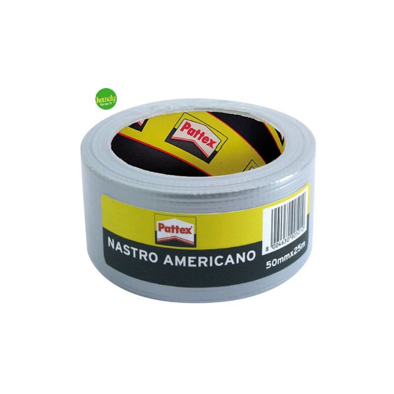 Image of Henkel - Nastro adesivo telato pattex americano rinforzato impermeabile grigio 50 mm 25 mt